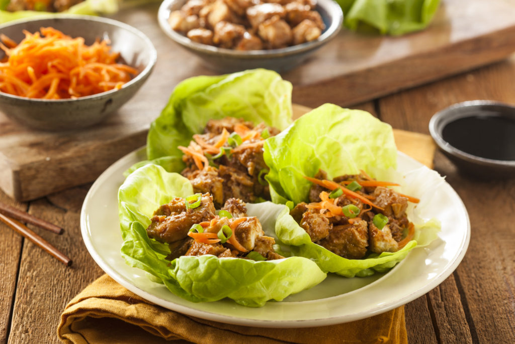 Healthy Chicken Lettuce Wraps