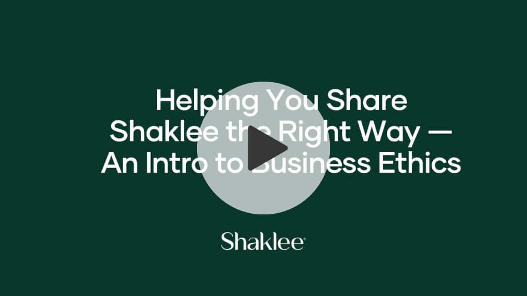 shaklee business plan