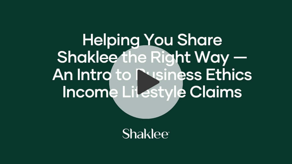 shaklee business plan