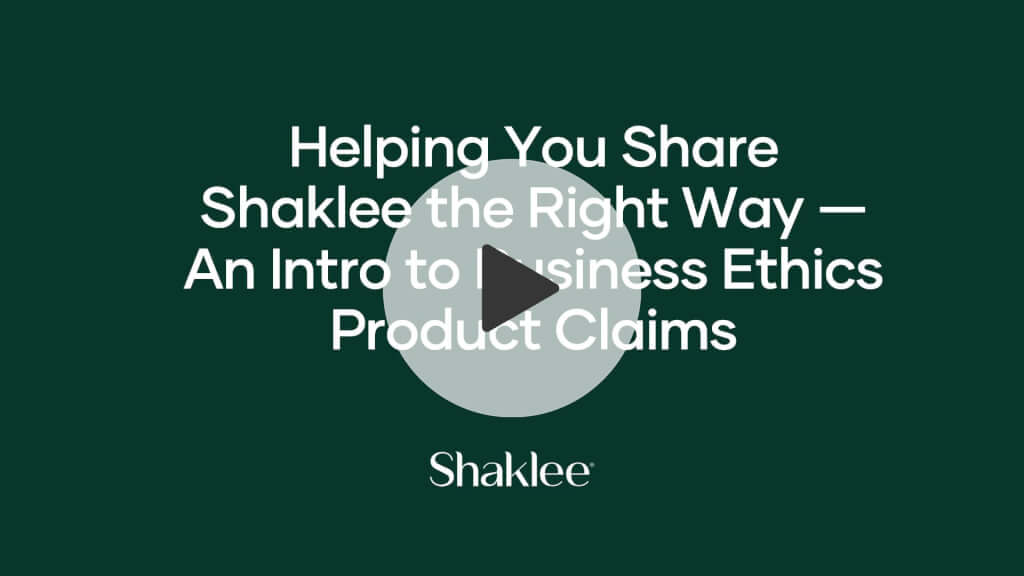 shaklee business plan