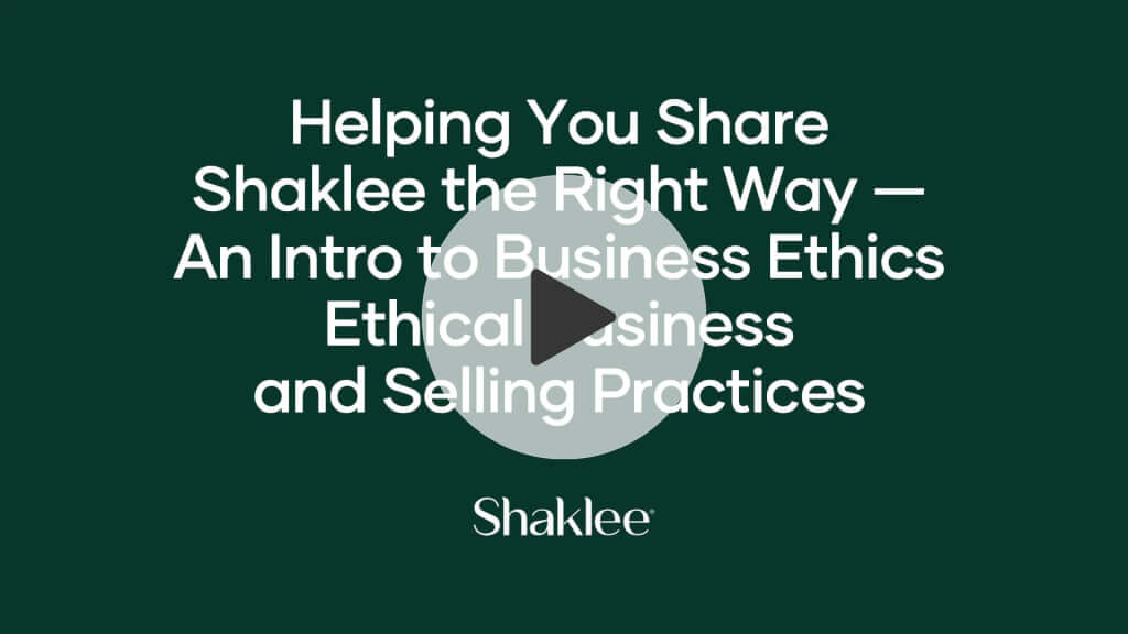 shaklee business plan